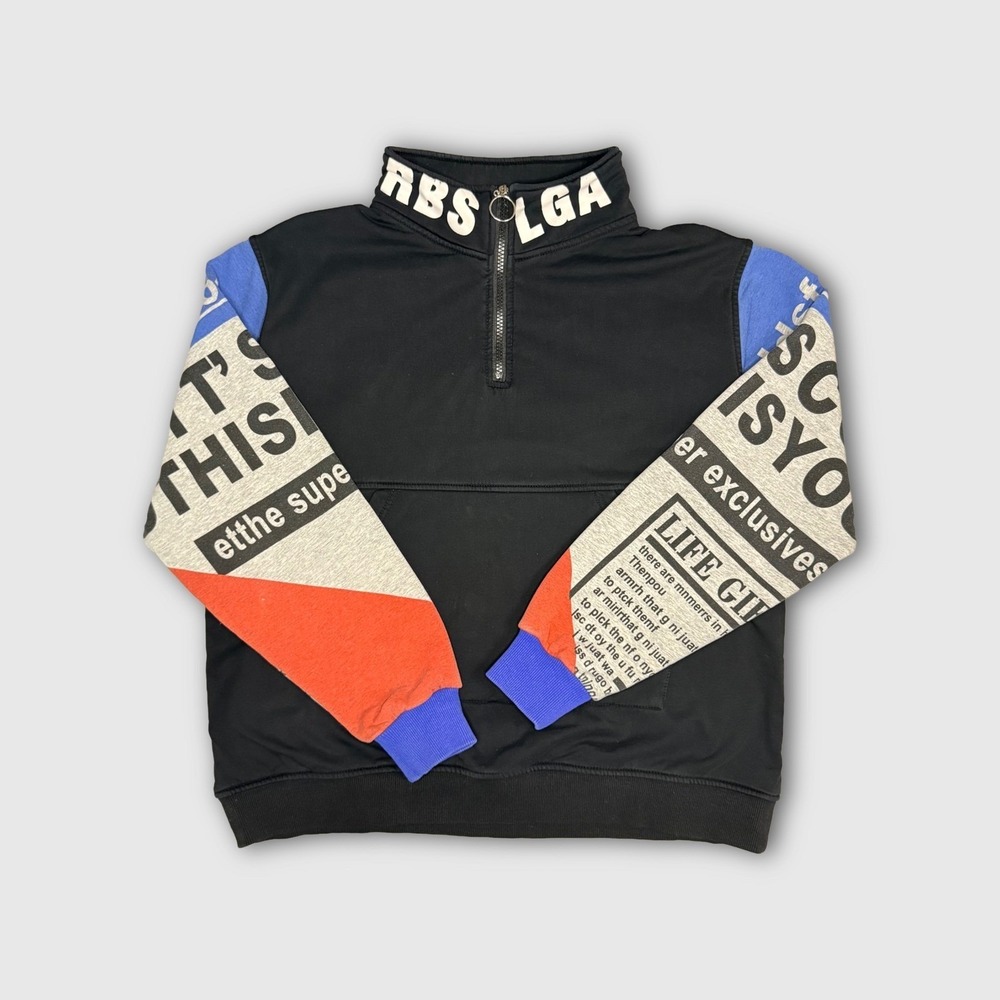 Sheena Quarter Zip Pullover Sweatshirt - Women's - S - Black Multicolor